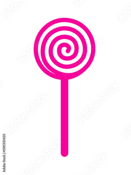 Obraz vector illustration of a lollipop on a white background