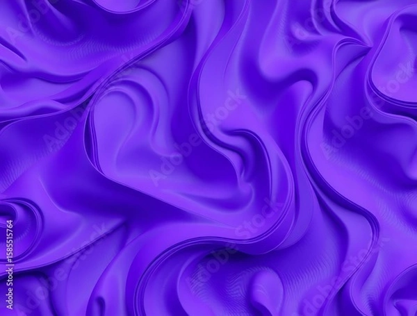 Obraz Elegant purple satin fabric background with smooth flowing waves and subtle texture