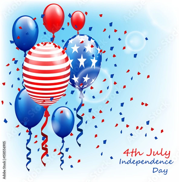 Fototapeta USA Happy Independence Day, 4th of July