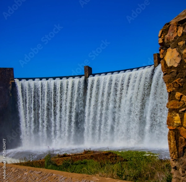 Obraz waterfall on the river