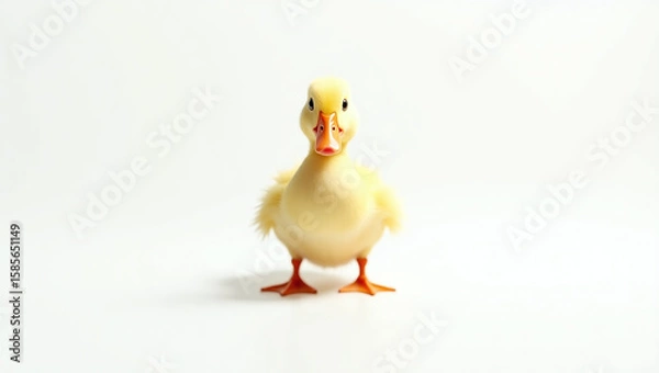 Fototapeta Image of a duck on white background