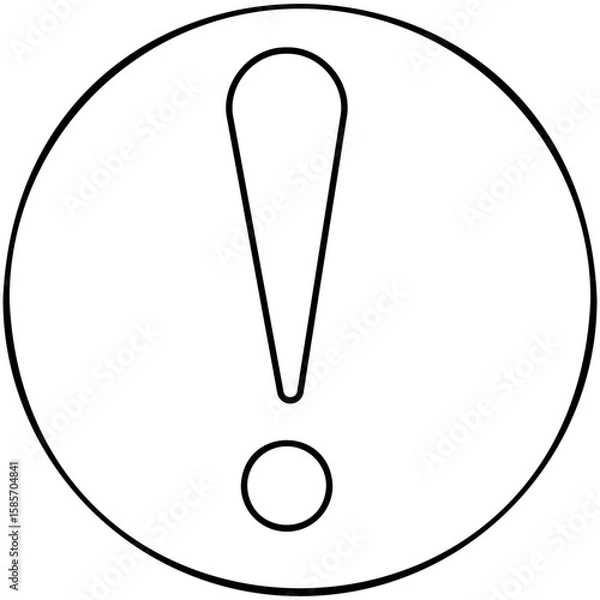 Fototapeta Warning Icon