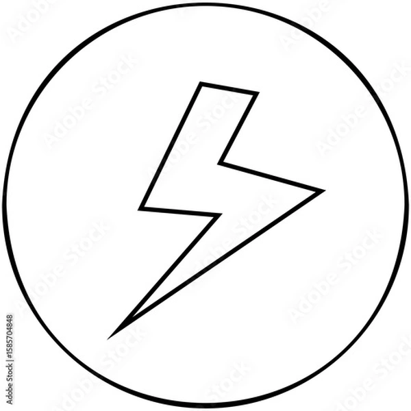 Fototapeta High Voltage Icon