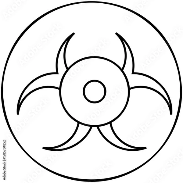 Fototapeta Biohazard Icon