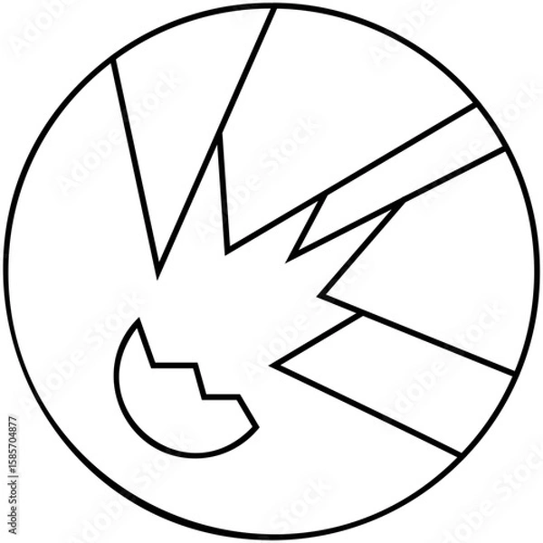 Fototapeta Explosive  Icon