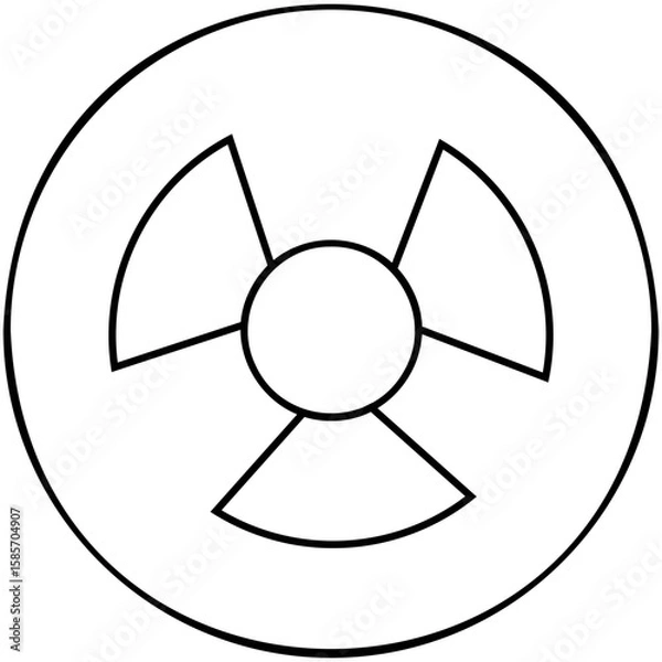 Fototapeta Radiation  Icon