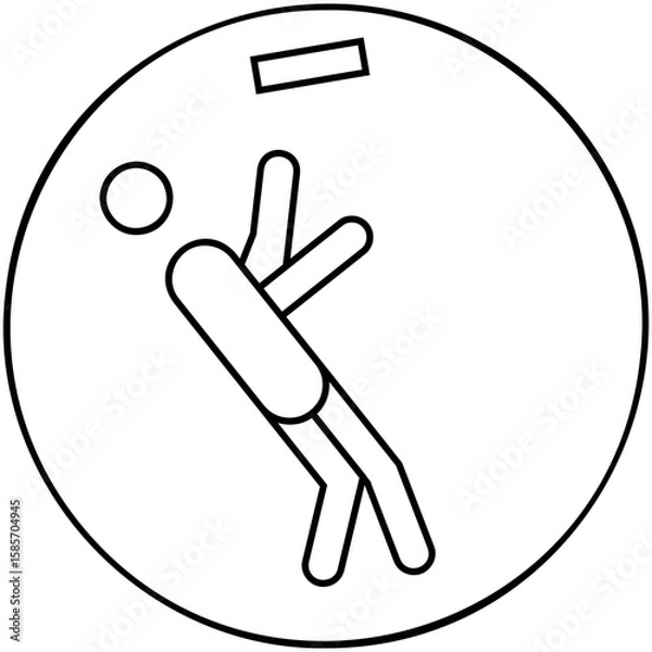 Fototapeta Falling Object Icon