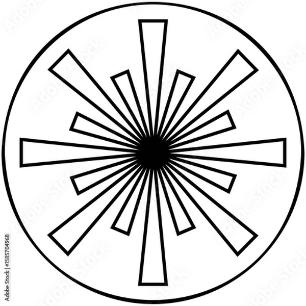 Fototapeta Laser Hazard  Icon