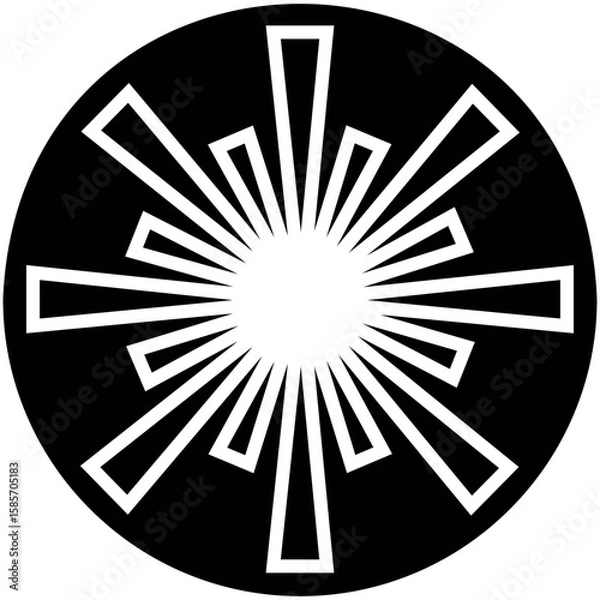 Fototapeta Laser Hazard  Icon