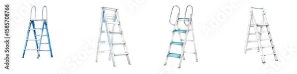 Fototapeta Swimming Pool Ladder Collection: Modern Pool Accessories