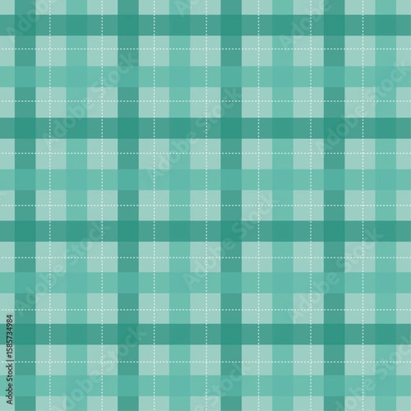 Fototapeta green plaid fabric texture pattern background vector design
