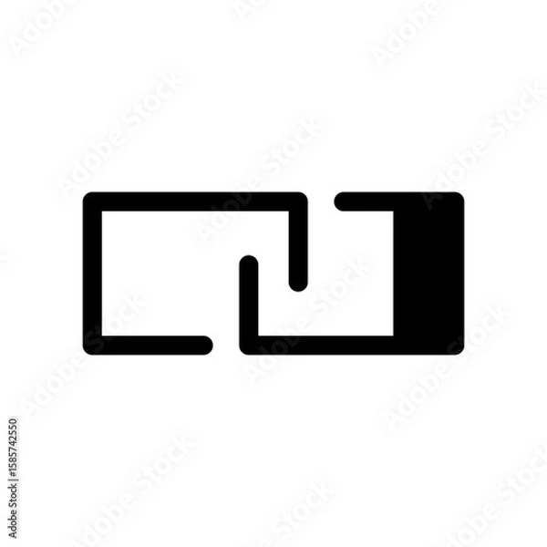 Fototapeta Link Icon Vector Symbol Design Illustration