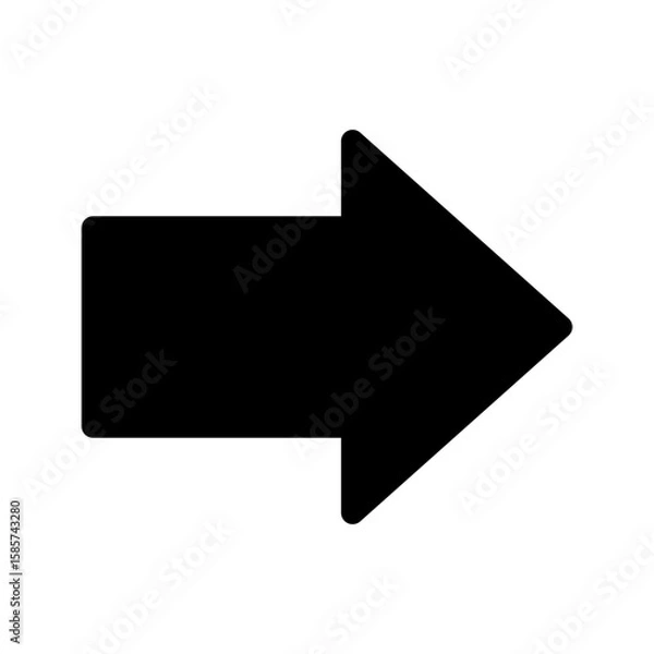 Obraz Arrow Icon Vector Symbol Design Illustration