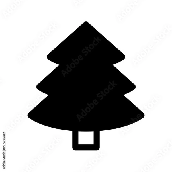 Fototapeta Pine Tree Icon Vector Symbol Design Illustration