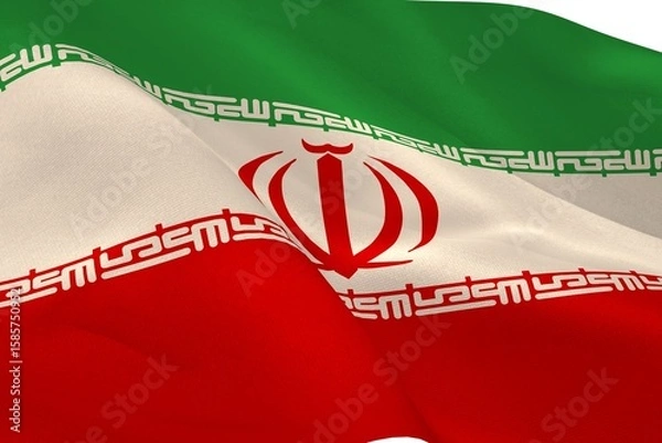 Obraz Digitally generated iranian national flag