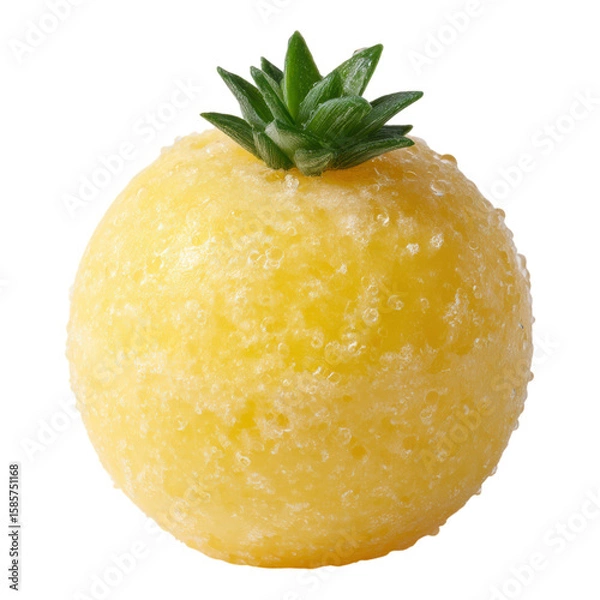 Fototapeta Fresh citrus fruit with unique texture on a white background