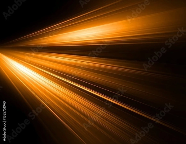 Fototapeta Abstract burst of golden light