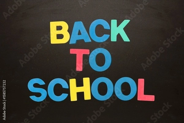 Obraz Colourful back to school message