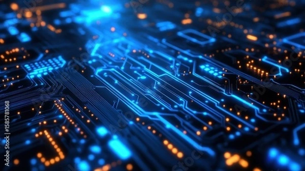 Obraz Abstract circuit board design