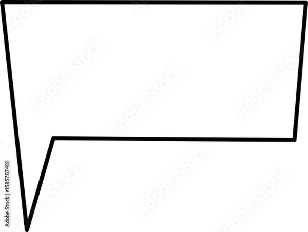 Obraz Text and Speech Bubble