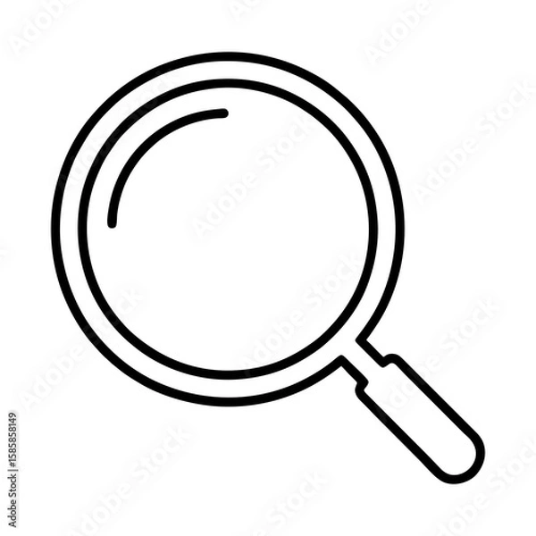 Obraz vector magnifying glass icon