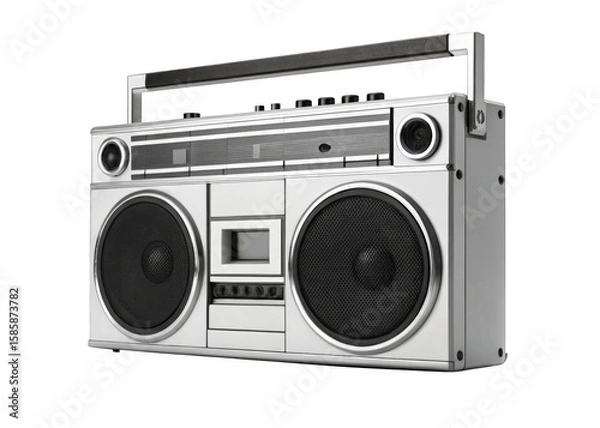 Fototapeta boombox radio isolated on a transparent background.	