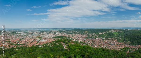 Obraz Stuttgart - Panorama aus der Luft