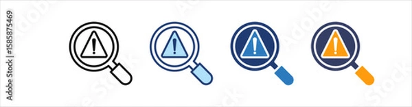 Obraz Investigation Icon Set Multiple Style Collection