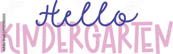 Obraz Hello Kindergarten