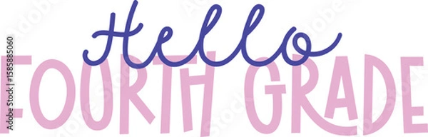 Obraz Hello Fourth Grade