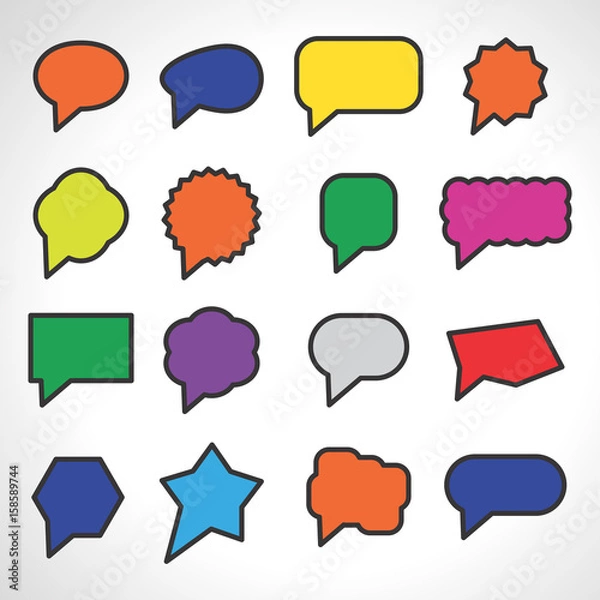 Fototapeta Speech Bubble Vector Icon