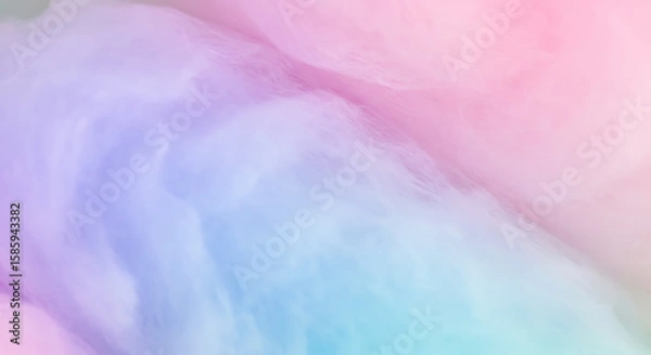 Fototapeta Cotton candy texture background in pastel swirls