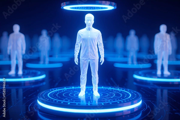 Fototapeta Target audience identification through market research, personalized strategies to engage customer segments, charts, graphs, customer personas, and tailored marketing campaigns 