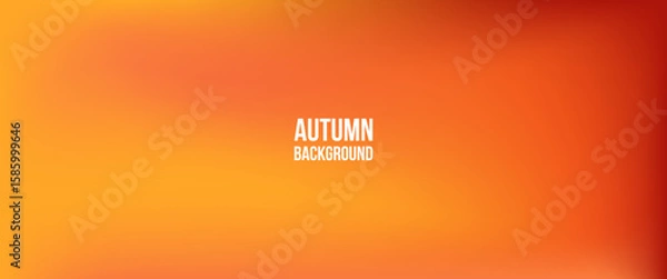 Obraz Aesthetic mesh gradient background. Soft warm autumn fluid design cover. Modern fall season wallpaper in orange, red tones.