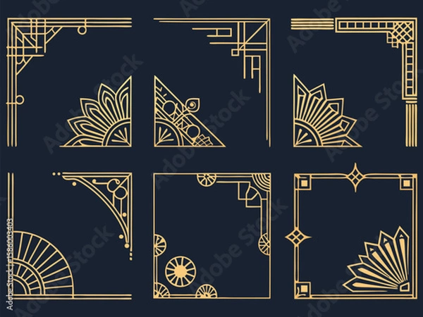 Fototapeta Elegant vintage ornament with abstract decorative background design
