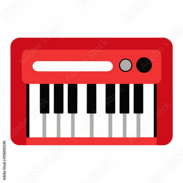 Fototapeta piano keys vector illustration