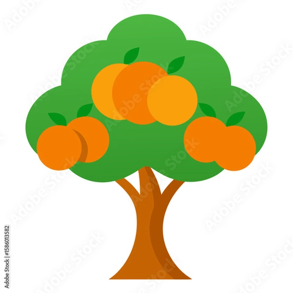 Fototapeta vector illustration of a tree