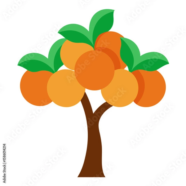Fototapeta orange tree with fruits