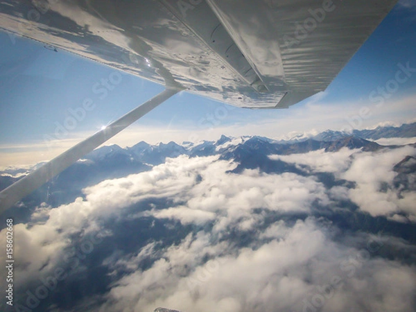 Fototapeta Tandemsprung in Zell am See, Fallschirmsprung