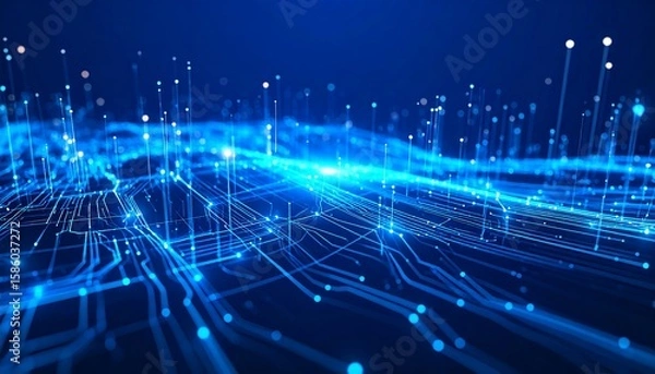 Fototapeta Abstract digital network (3)