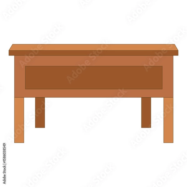 Obraz Teacher Desk Illustration