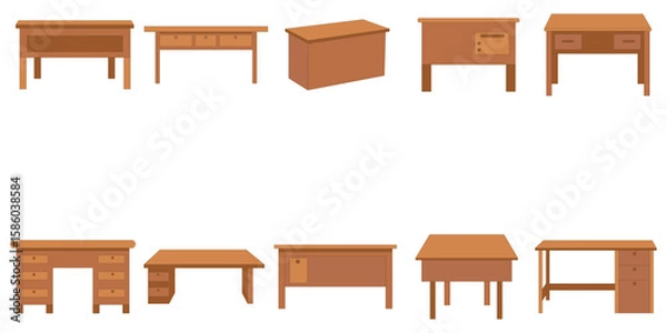 Obraz Teacher Desk Illustration