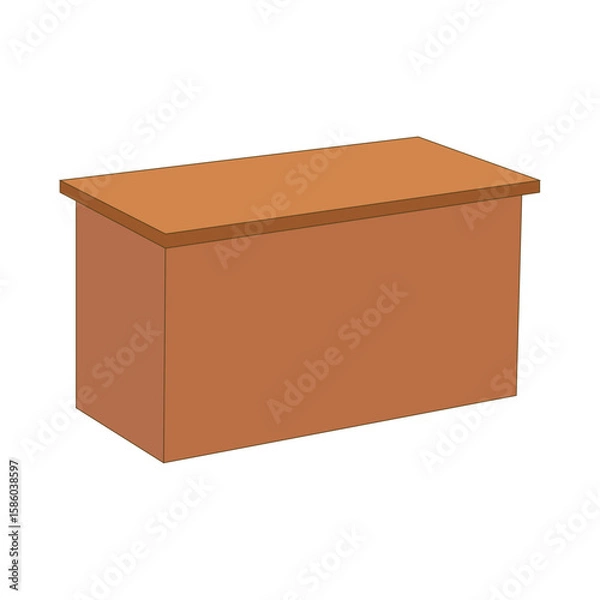 Obraz Teacher Desk Illustration