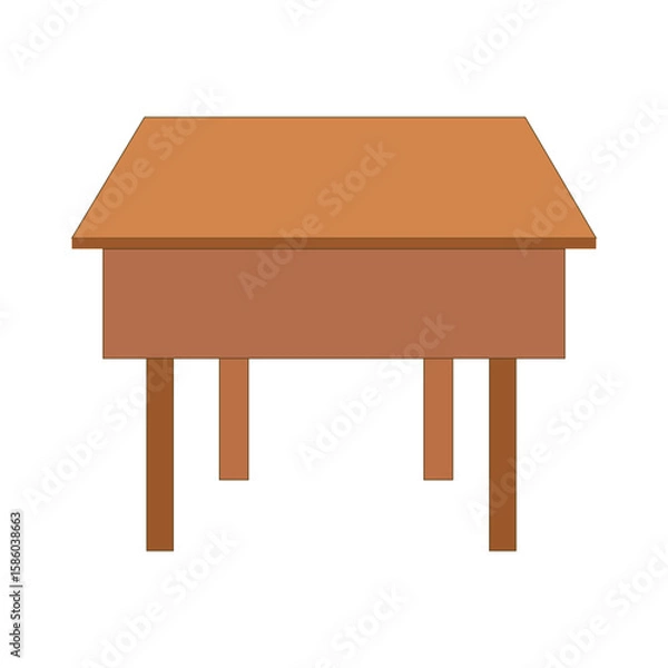 Obraz Teacher Desk Illustration