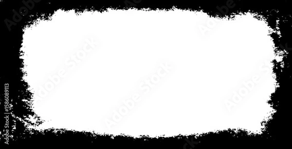 Fototapeta Scratched Frame. Grunge Urban Background Texture Vector. Dust Overlay. Distressed Grainy Grungy Framing Effect. Distressed Backdrop Vector Illustration. EPS 10.