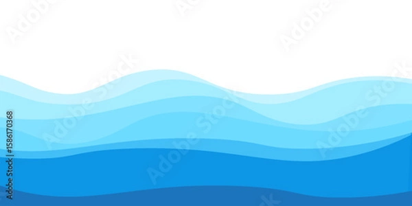 Fototapeta water wavy splash shape, sea waves, landscape water ripple for background, water surface, ocean graphic pattern