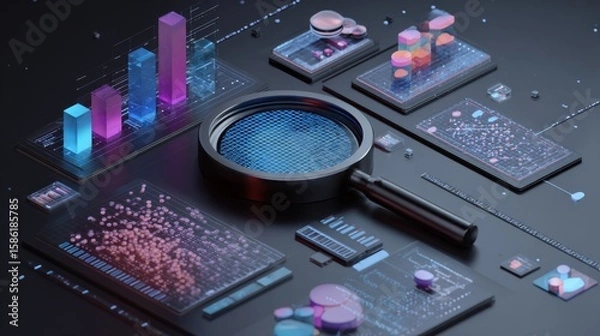 Fototapeta Exploring ai driven data analysis  transforming insights into actionable strategies