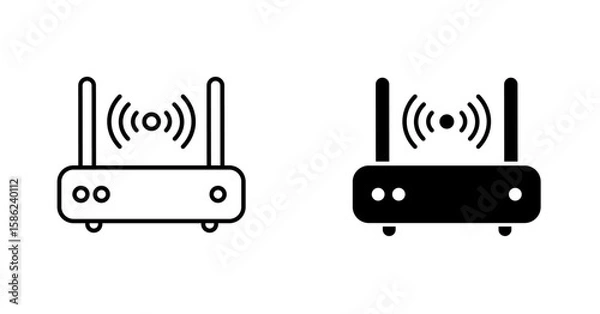 Fototapeta Modem or Router icon