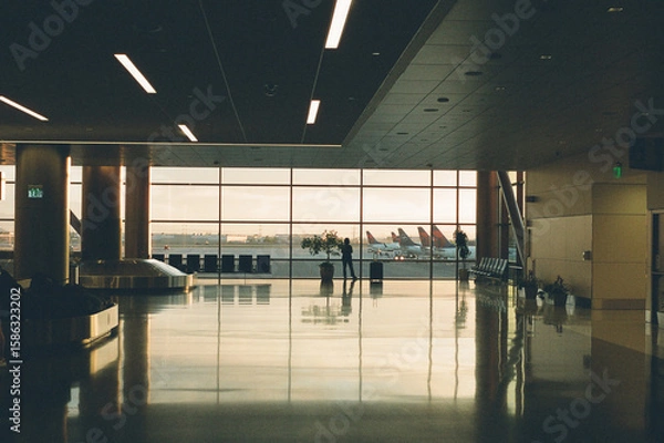 Obraz airport terminal in airport
