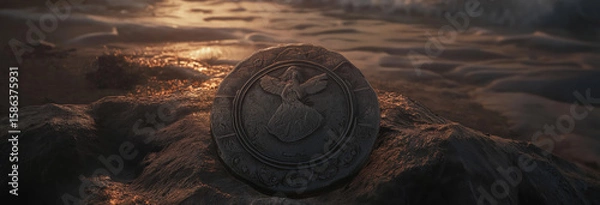 Fototapeta Seal of Jezebel, A Seal Possibly Belonging to the Infamous Queen Jezebel Was Found, Offering a Glimpse Into Her Power and Influence